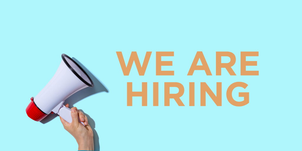 megaphone with we are hiring